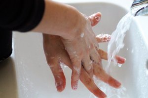 Sanitizing Washing Hands